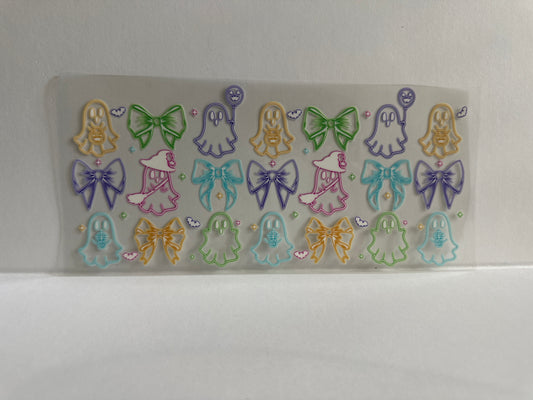 G911 neon ghosts with bows Halloween