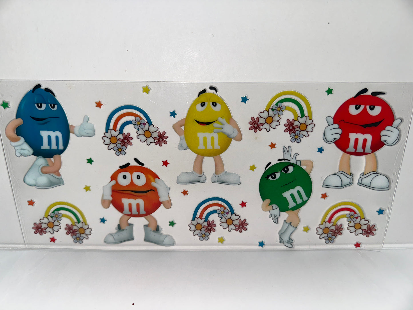 H219 M&M’s candy w/ rainbows and flowers snacks