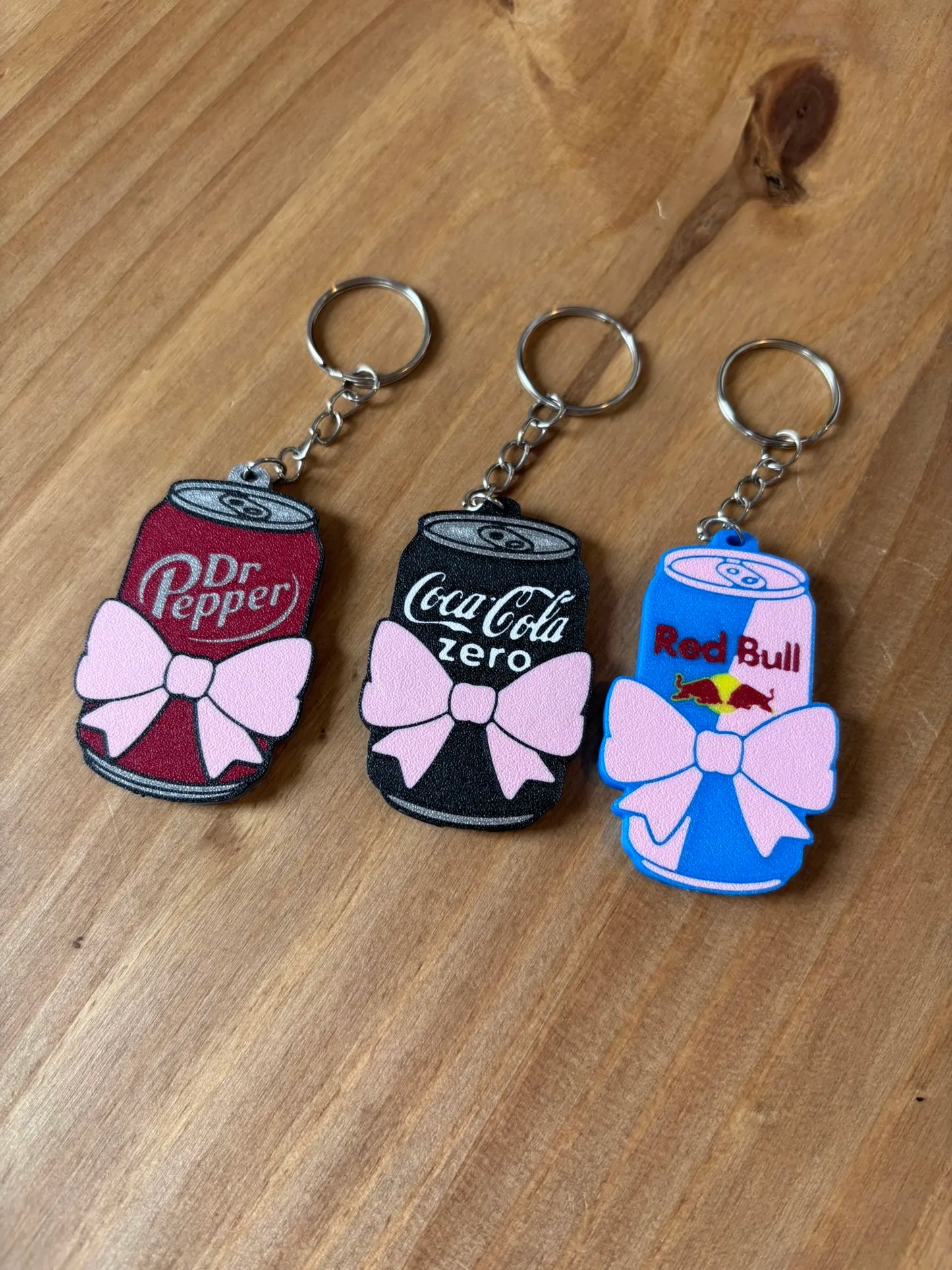 Soda-Inspired Can Opener / Nail Saver Keychain