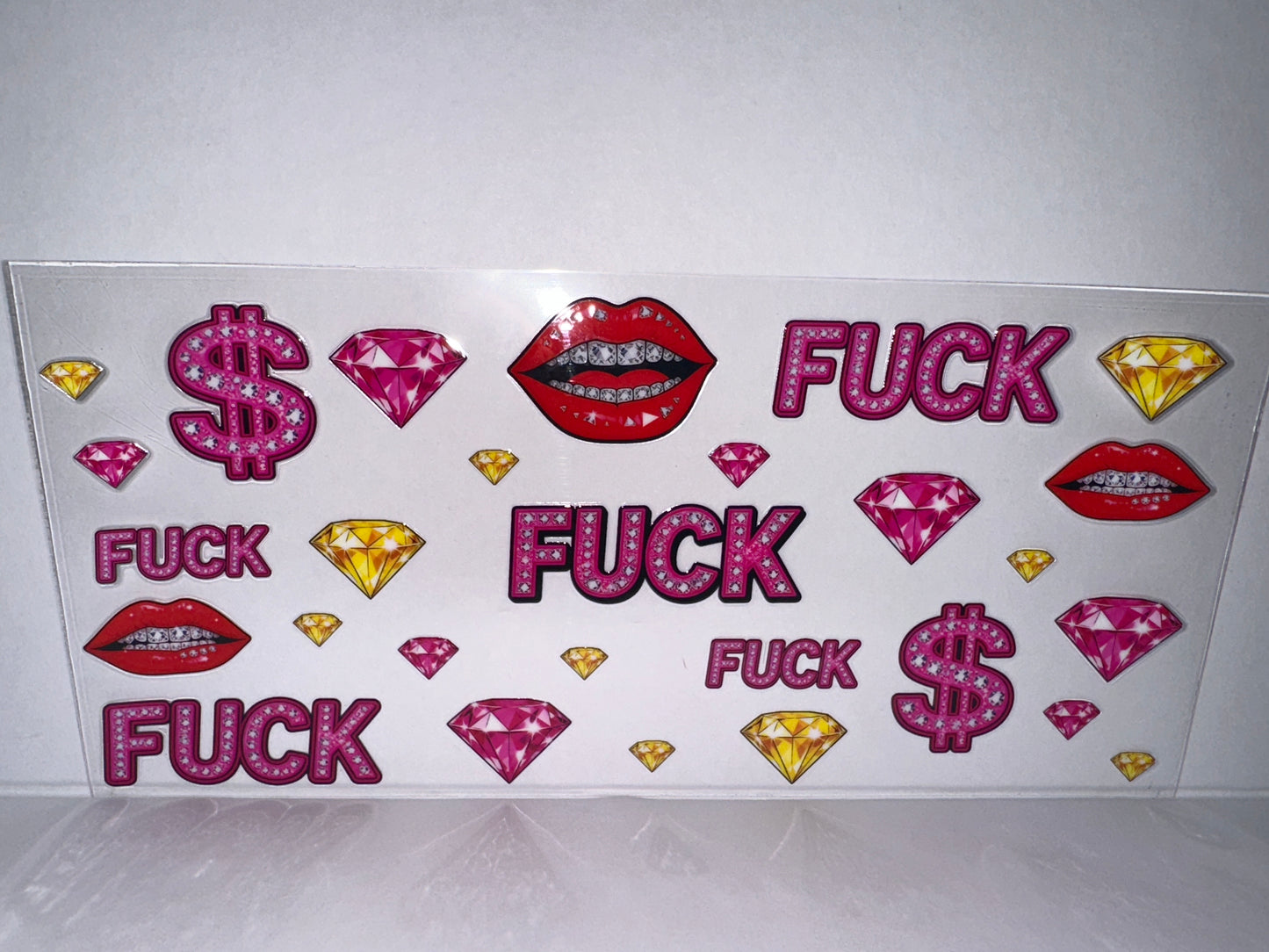 H2238 Fuck with lips and dollar sign Pink