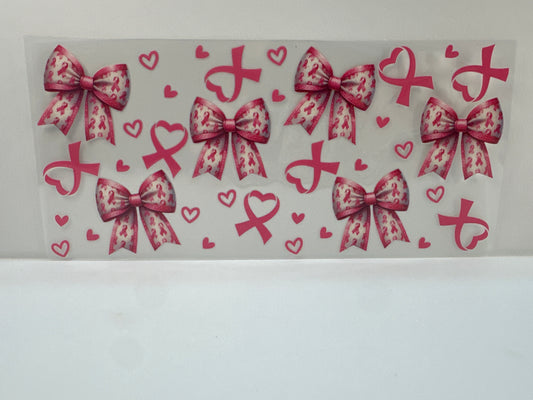 F951 pink cancer bows