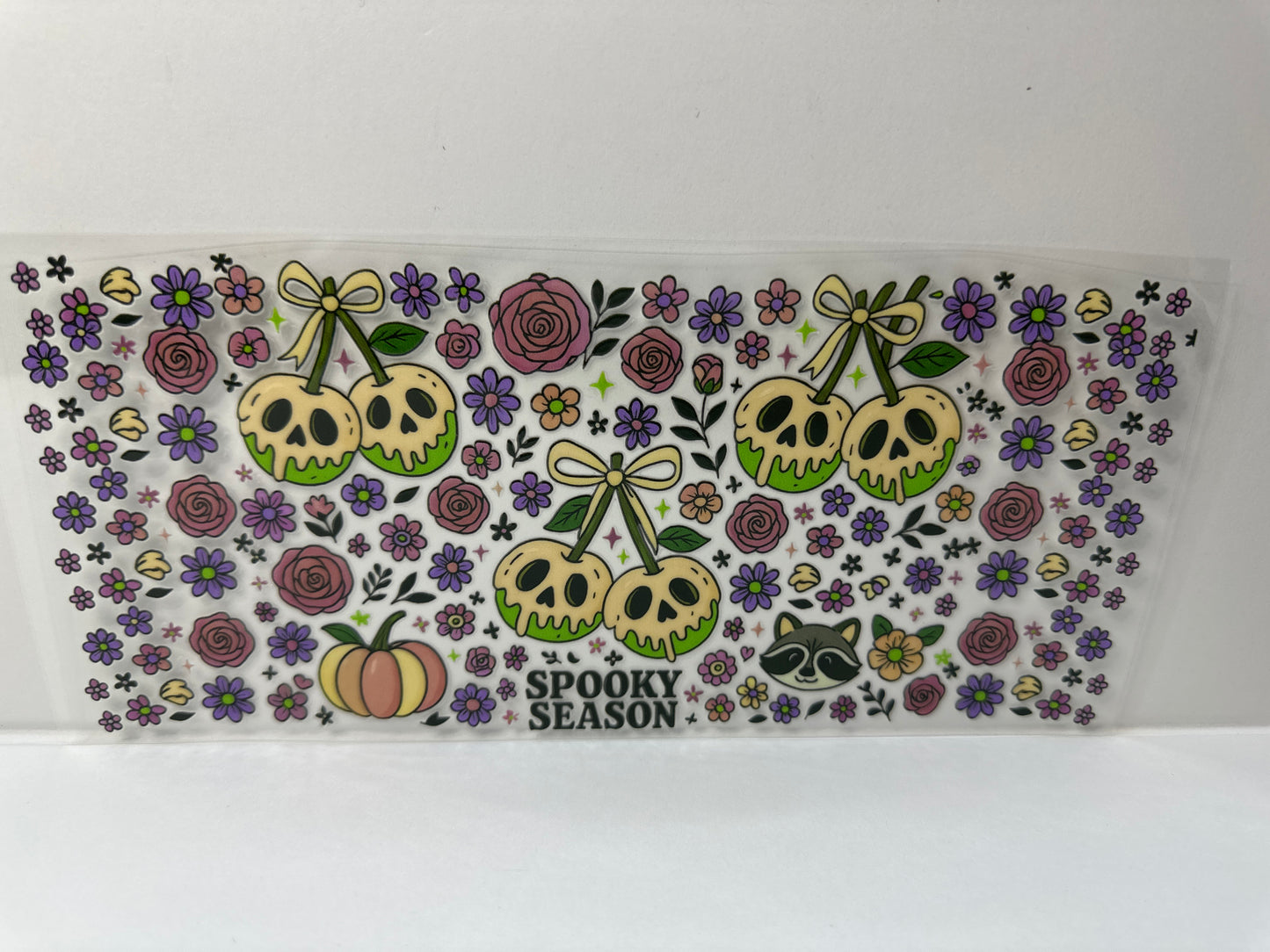 G406 spooky season green cherries skulls