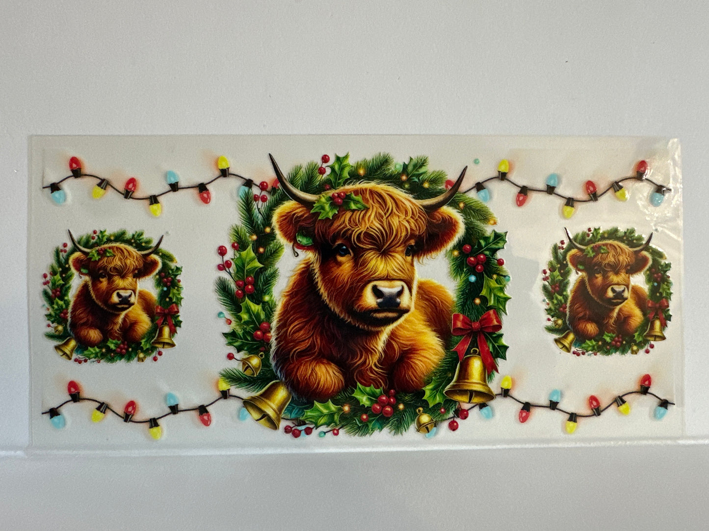 H86 Christmas Cow with lights