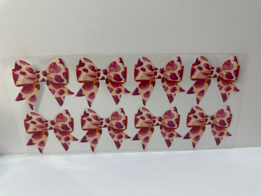 G353 animal print Bows pink