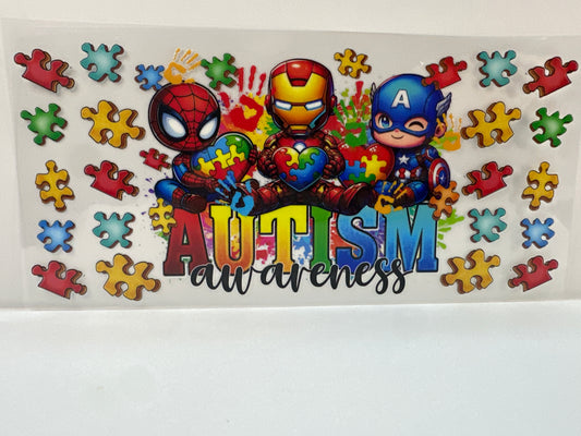 F948 autism awareness, superhero