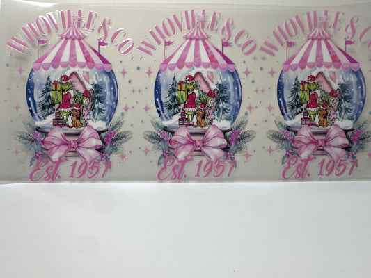 F656 Whoville Grinch snow globe Christmas