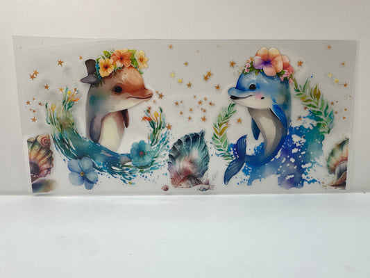 F889 beach ocean dolphins