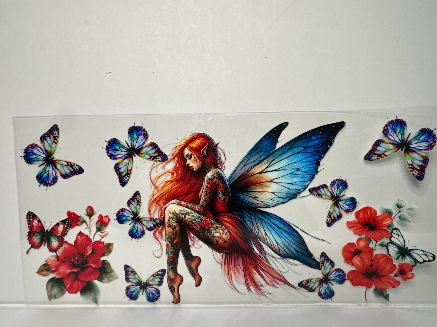 H1219 Fairy with butterflies and flowers