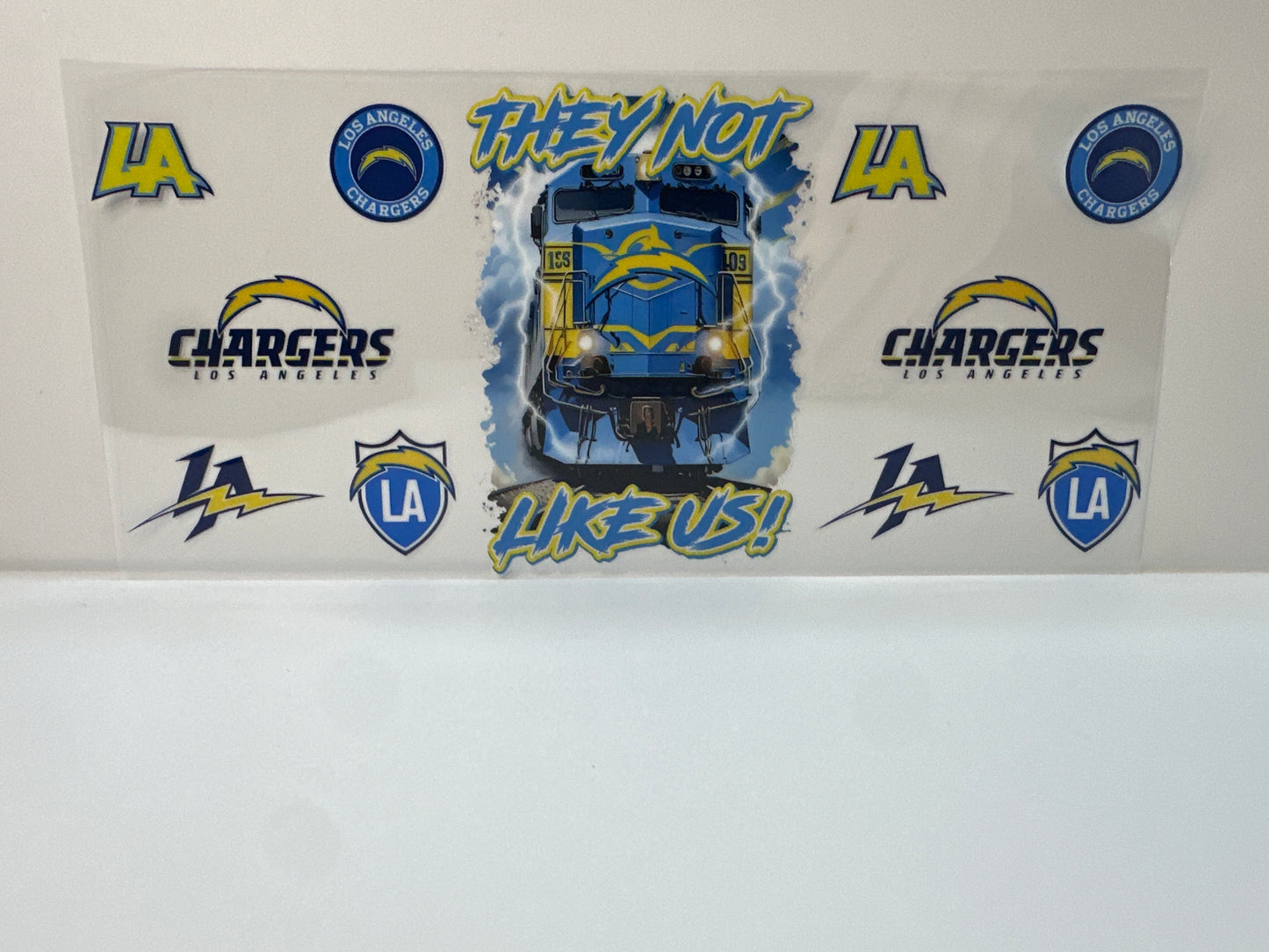 F520 NFL football Chargers they not like us