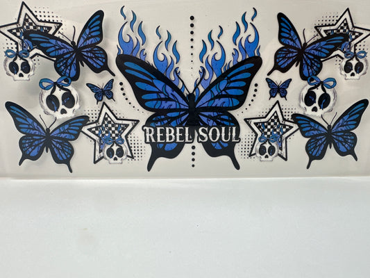F865 Butterfly Rebel Soul blue