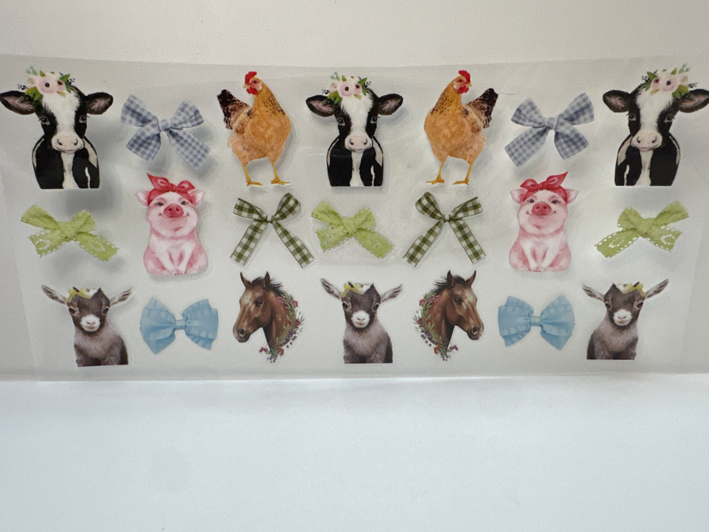 F427 farm animals with bow
