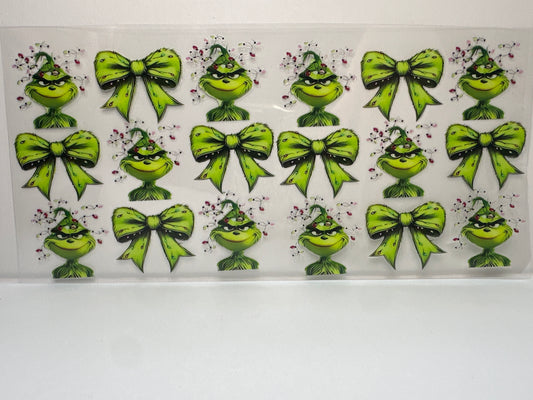 F362 Grinch with Bows Christmas