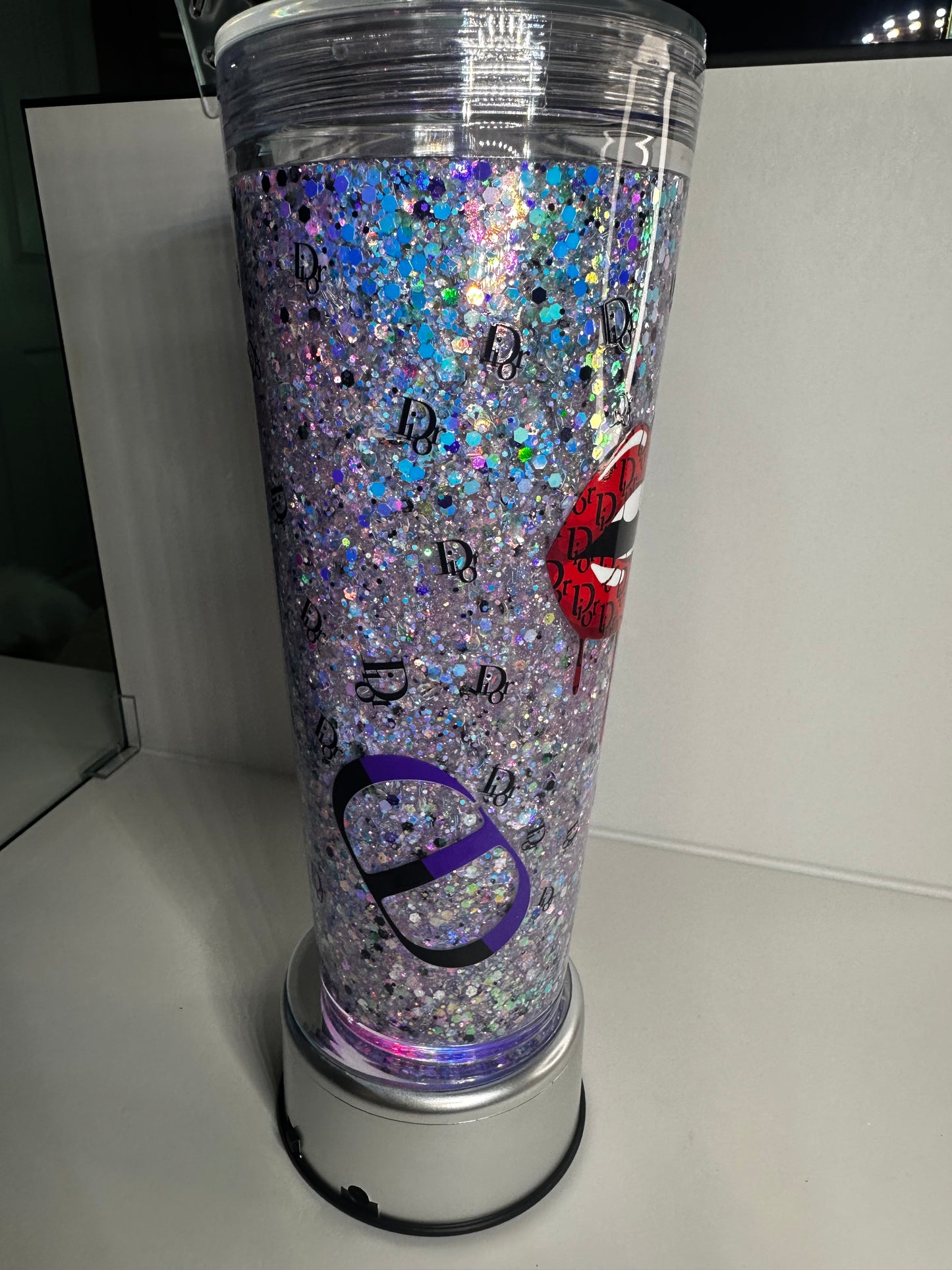✨ 24oz Christian Dior-Inspired Snow Globe Cup ✨