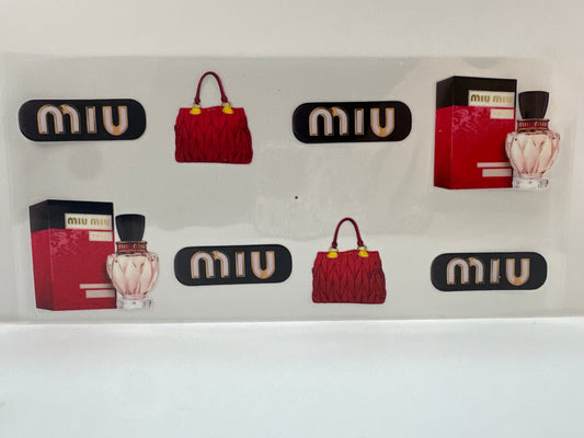 F914 MIU designer inspired with purse, perfume