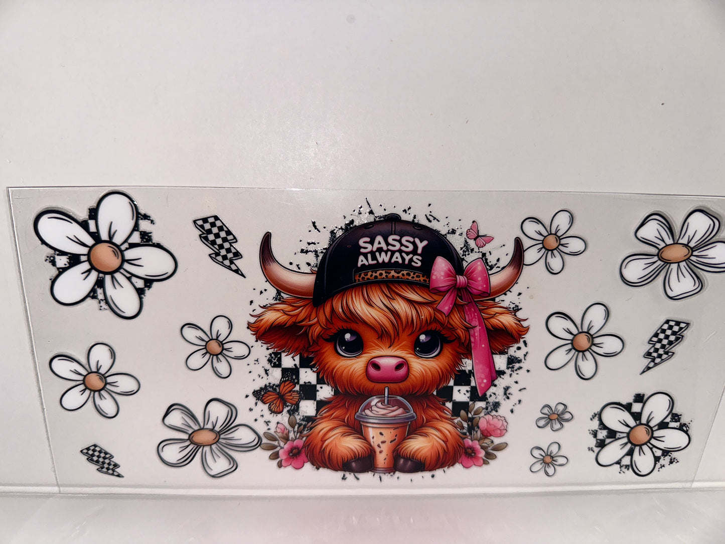 H136 cow with flowers sassy always