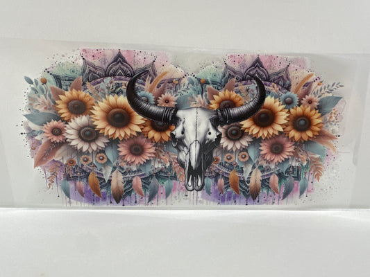 G584 western skulls with flowers