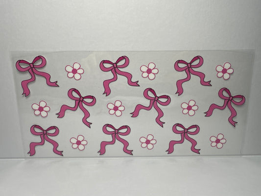 H1473 Pink bows and flowers