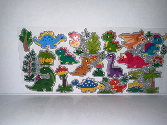 H1936 Glitter Wrap Dinosaurs