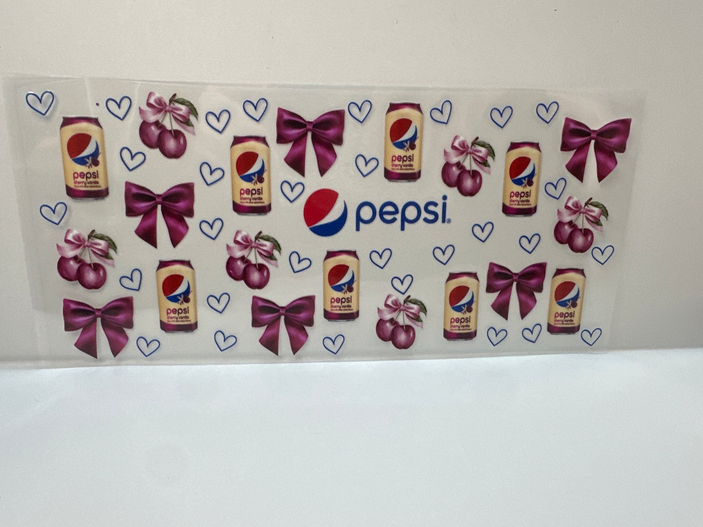 F632 Pepsi, cherry vanilla soda with cherries and hearts and bows
