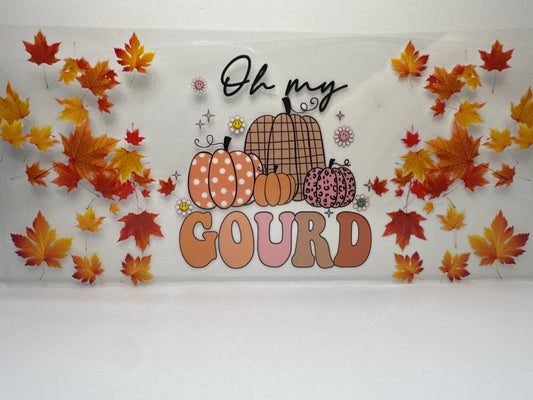 F381 Fall Pumpkins w/ leaves