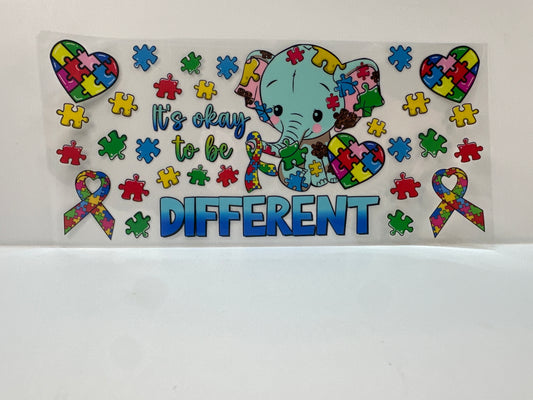 F947 it’s OK to be different autism elephant