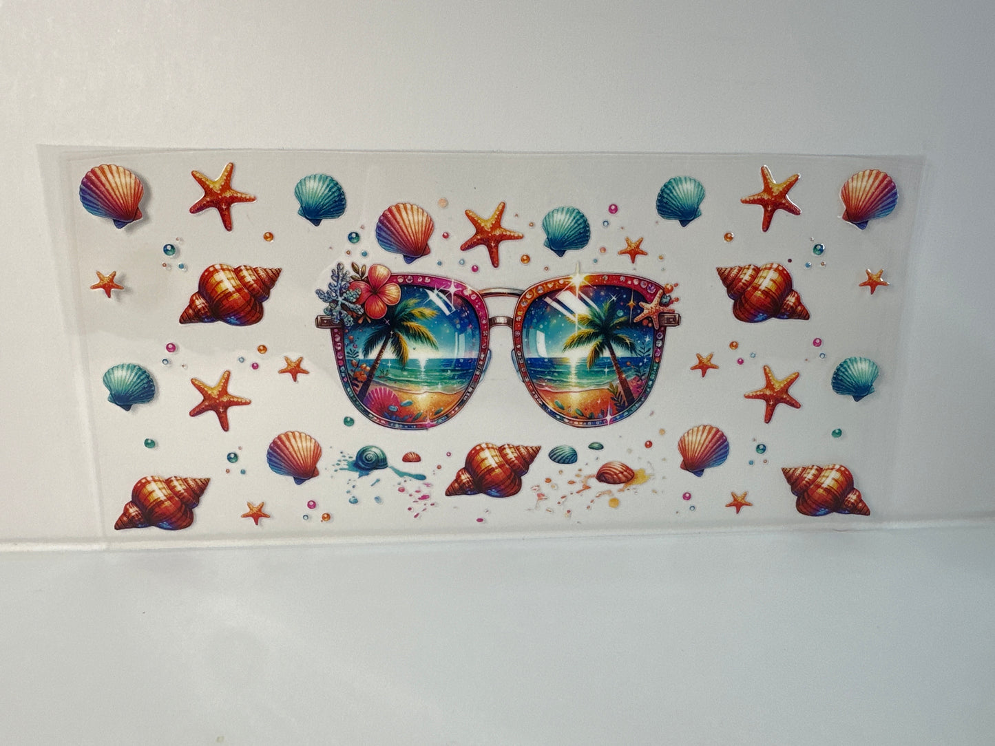 G115 sunglasses beach theme with shells