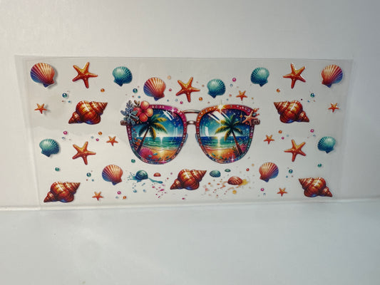 G115 sunglasses beach theme with shells