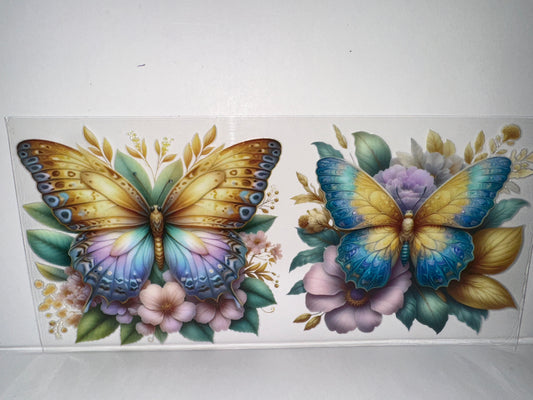 H881 butterflies with flowers