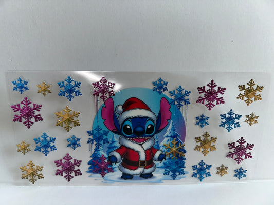 G1085 Stitch with snowflakes Christmas