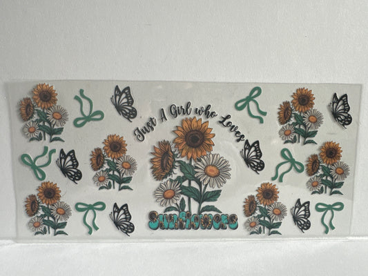 H4 just a girl who loves sunflowers flowers