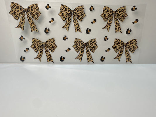 F646 animal print bows