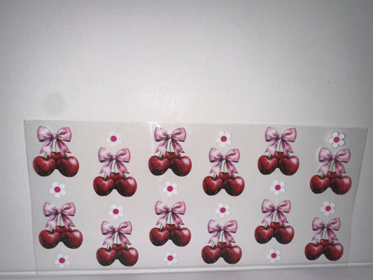 H30 cherries with bows and flowers fruit