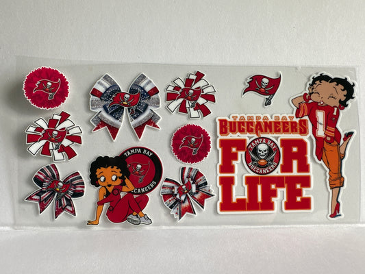 G1299 NFL football Tampa Bay Buccaneers Betty Boop