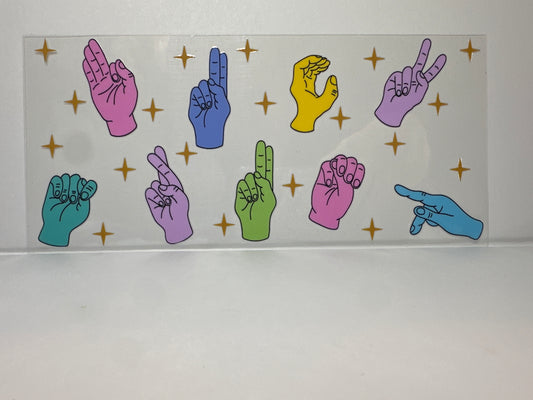 E324 Sign language hands