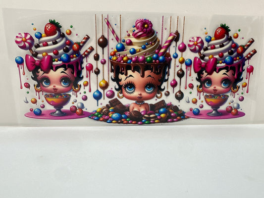 F987 Betty Boop ice cream with chocolate