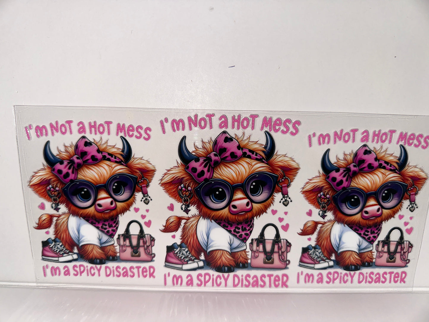 H463 I’m not a hot mess I’m a spicy disaster cow