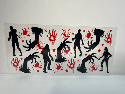 G293 zombies in body parts, blood splatter horror