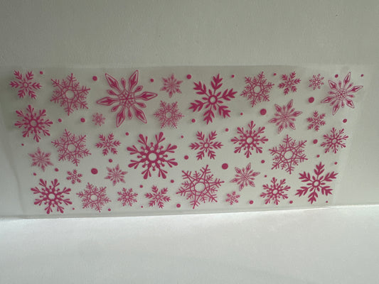 G919 pink snowflakes Christmas