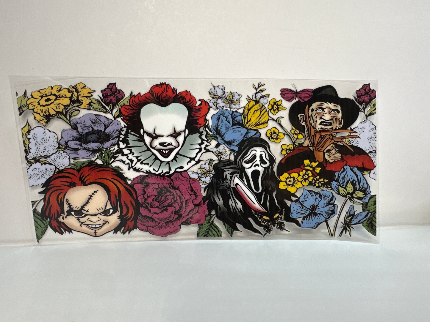 G283 horror characters with flowers