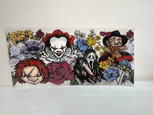G283 horror characters with flowers