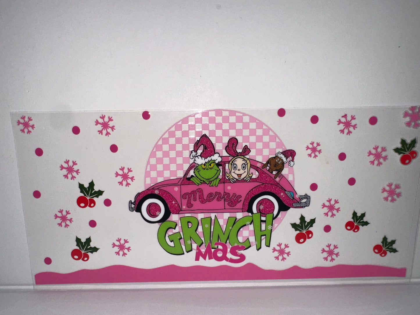 H100 Merry Grinchmas pink Christmas
