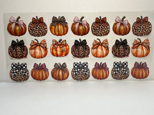 F415 Fall animal print pumpkins
