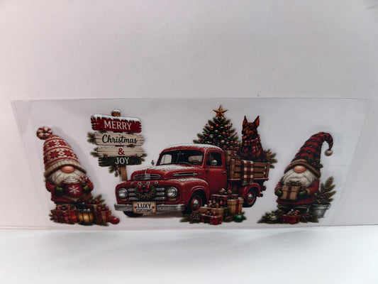 H2772 Christmas Truck Gnome