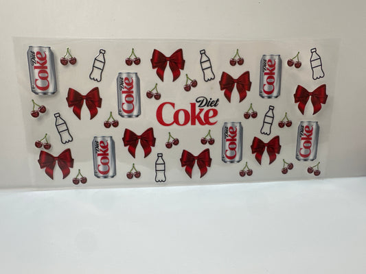F630 Diet Coke soda with cherries and red bows