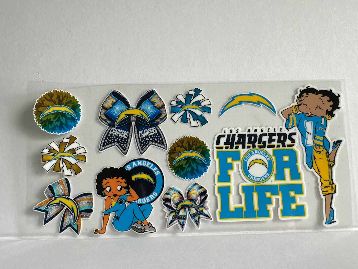 G1291 NFL football chargers Betty Boop