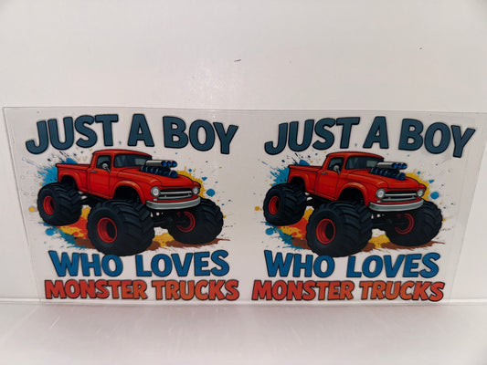 H521 just the boy who loves monster trucks