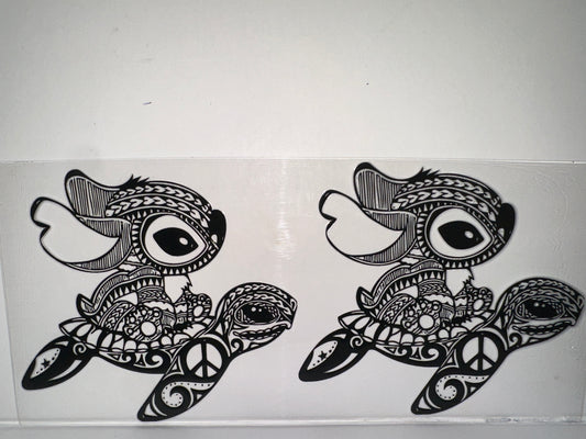 H1332 Disney - Stitch w/ sea turtle