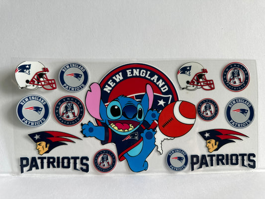 G1306 NFL football patriots stitch