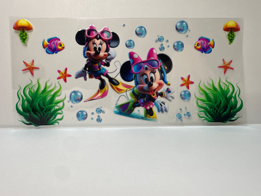F425 Disney Minnie, mouse snorkeling