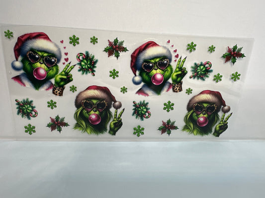 G255 grinch Christmas with bubblegum